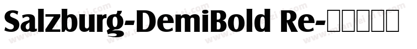Salzburg-DemiBold Re字体转换